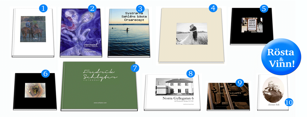Sveriges bästa fotobok- valfritt tema - finalister