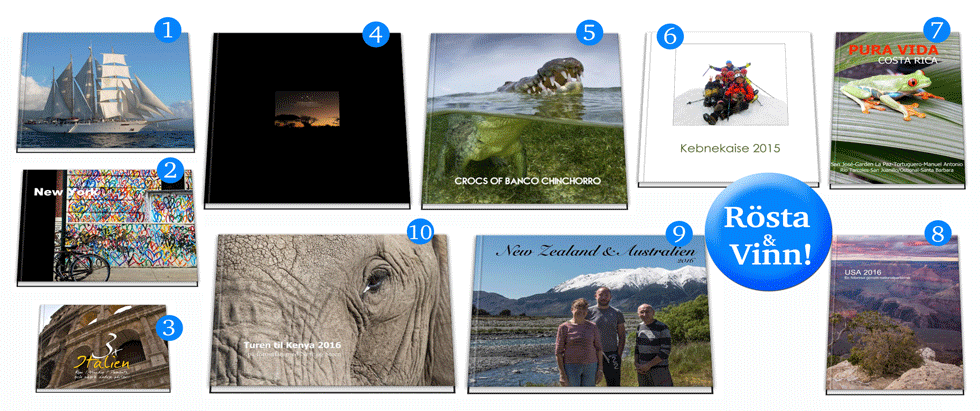 Sveriges bästa fotobok- resor och äventyr - finalister